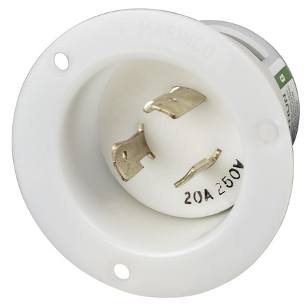 MARINCO 206Fi Marinco 20A 250V Flanged Inlet Locking 206FI